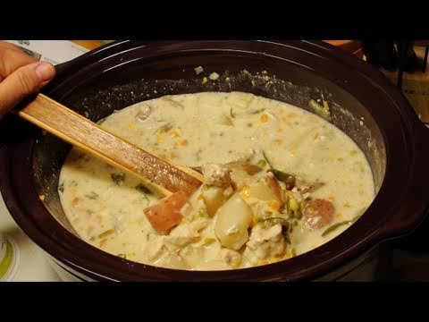 Chicken soup slow cooker