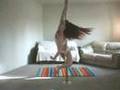 Pole Art - First pole dance video - pole art practice