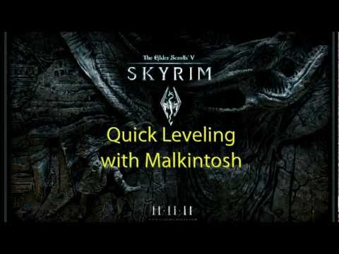 how to level up quickly in skyrim