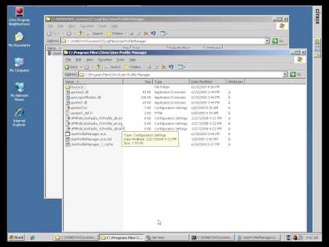 how to rebuild user profile in citrix