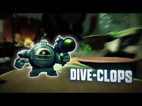 Видео № 0 из игры Фигурка Skylanders SuperChargers: Dive-Clops