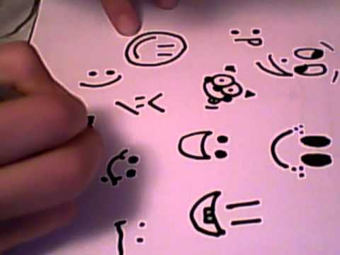 how to draw smiley faces