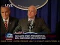 Mayor Rudy Giuliani Endorses John McCain
