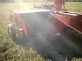 bailing hay