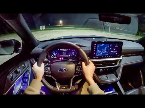 2025 Ford Explorer ST - POV Night Drive (Binaural Audio)
