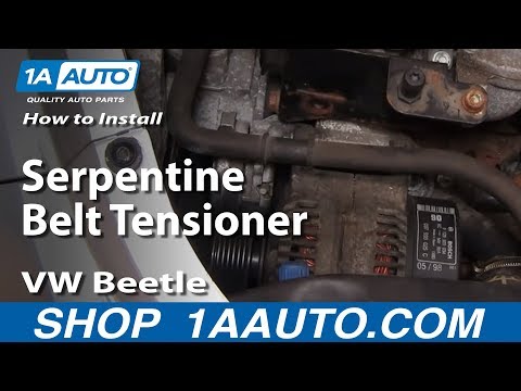 How To Install Replace Serpentine Belt Tensioner VW Beetle 98-05 2.0L 1AAuto.com