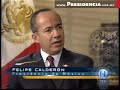 El Presidente Calder�n con Javier Alatorre