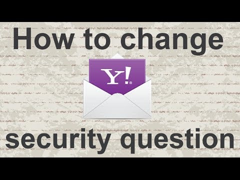 how to security question in yahoo