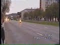 honda cbr police crash-moto se come a un madero