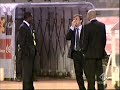Cassano on field mimic Capello with football friends Real Madrid, Diarra Cannavaro and Ronaldo.