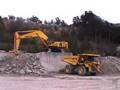 Komatsu PC1250-7 & HD605-7 dump truck