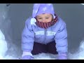 Blizzard snow cave