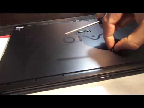 how to remove battery from sony vaio t series