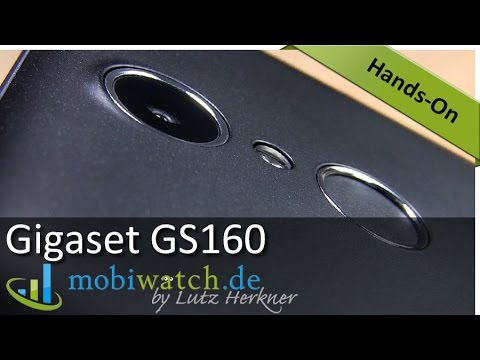 Gigaset GS160: Androide mit Fingerabdruck-Sensor für 149 Euro | Hands-on-Video