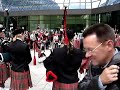 Schotten mit Dudelsack beim Wolkenkratzerfestival Frankfurt