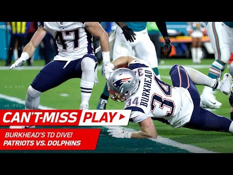 Video: Burkhead's Spinning TD Set Up by Lewis' One-Handed Grab! | Can't-Miss Play | NFL Wk 14 Highlights