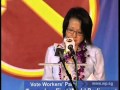 WP's Sylvia Lim at Moulmein-Kallang GRC rally, 2 May