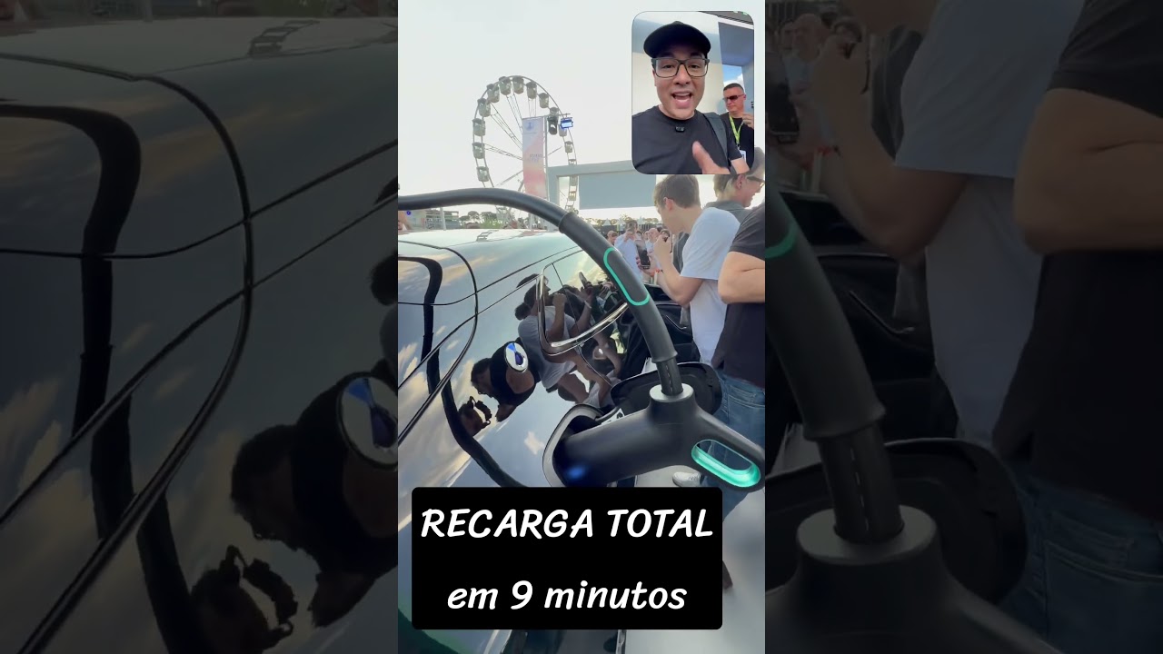 RECARGA RÁPIDA DE CARRO ELÉTRICO: 10 a 97% em 9 minutos