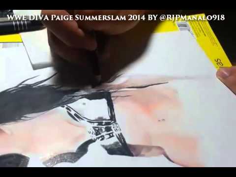 how to draw wwe divas