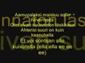 Sir Livo Alone Orchesta-Sateenvarjo (Sontsan alla) sanat