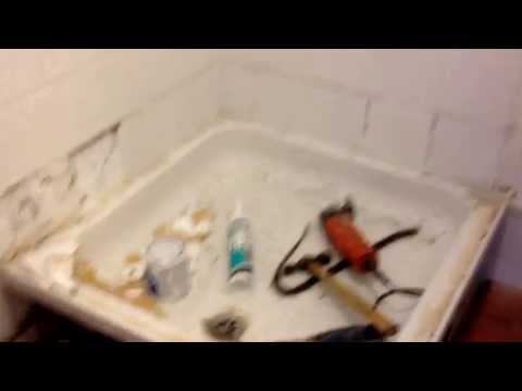 how to fit a b&q shower tray