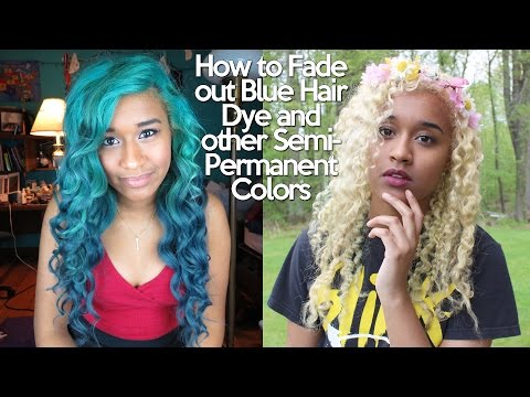 how to dye out blue hair