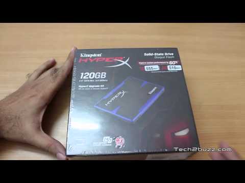 sata 3 - Unboxing of Kingston HyperX Upgrade Kit which has a sata 3 120 GB SSD drive which is one of the fastest SSD drive from Kingston based on the SandForce contro...