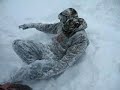 Sledding behind truck...into a tree