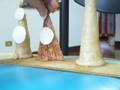 Make a round dish shape for Torma -2
