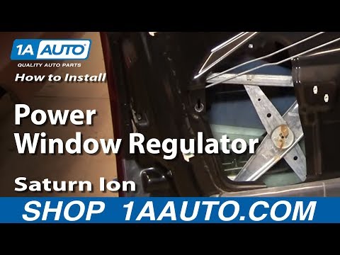 How To Install Replace Broken Power Window Regulator Saturn Ion 03-07 1AAuto.com