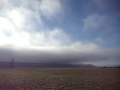 Fog rolling into the bay