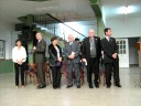 la banda de gaitas del centro asturiano de santa fe, argentina, en la apertura de los festejos por el centenario de la instituci�n de la mano del profesor pedro pangua