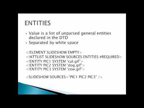 how to define attribute in dtd