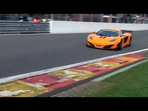 mp4 12 - McLaren MP4-12 GT3 von Lapidus Racing beim Testtag in Spa Francorchamps am 17.4.2012.