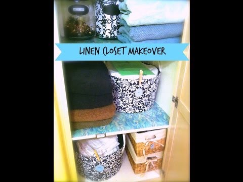 how to organize linen closet