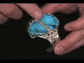 Kingman Turquoise Navajo Bracelet by Eugene Livingston Vide
