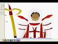 Runescape Drawing -  Robes of Zamorak