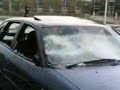 sum dum fuker parked there car on our cricket pitchso look wat we gave him back