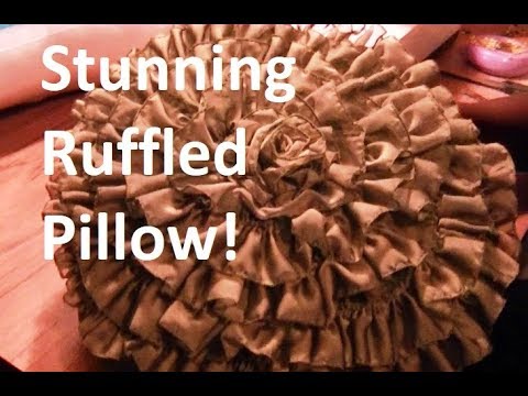 pillow - I love rosettes! In this video I'll show you how to take leftover scraps to make this whimsical ruffled pillow. This easy project will have your quest intrig...