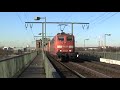 BR151 und BR185 mit Intermodalzügen von Gbf Bonntor über Kölner Südbrücke nach Rbf Gremberg