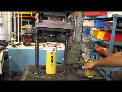 how to bleed enerpac hand pump