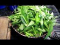 Cook: Healthy stir fried morning glory and rice