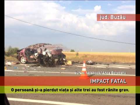 Impact fatal, în judeţul Buzău