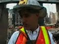 Red hot pools of molten steel