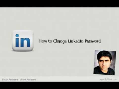 how to change linkedin password
