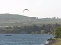 Kitesurfer having wee problem