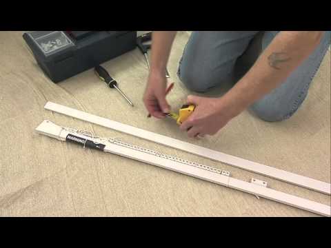 how to fit curtain track