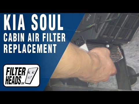 Cabin air filter replacement- Kia Soul