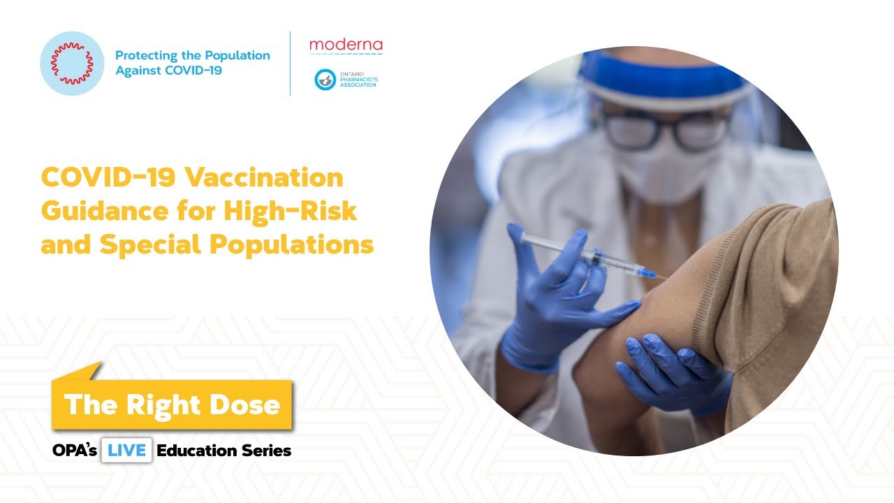 COVID-19 Vaccination Guidance for High-Risk and Special Populations