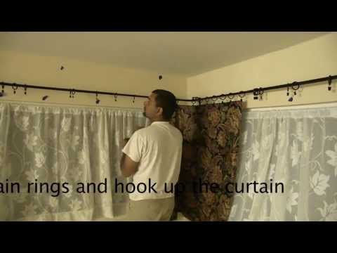 how to attach ikea curtain liners